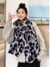 Soft Leopard Print Blanket Scarf